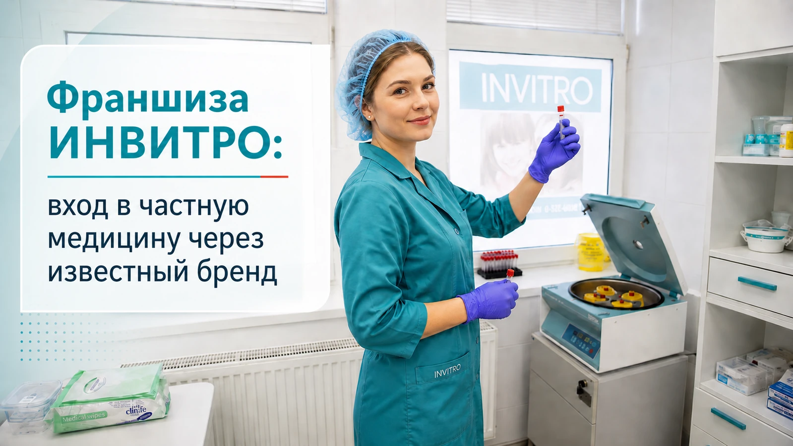 Франшиза ИНВИТРО: обзор бизнеса в формате медицинского офиса лабораторной диагностики